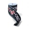 2.5"x10yd Candy Cane Stripe Wired Christmas Ribbon – Red White Peppermint on Black-RGC809702